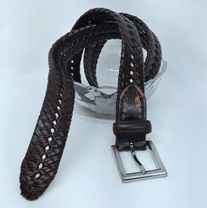 VTG Brown 36" Bonded Leather Belt